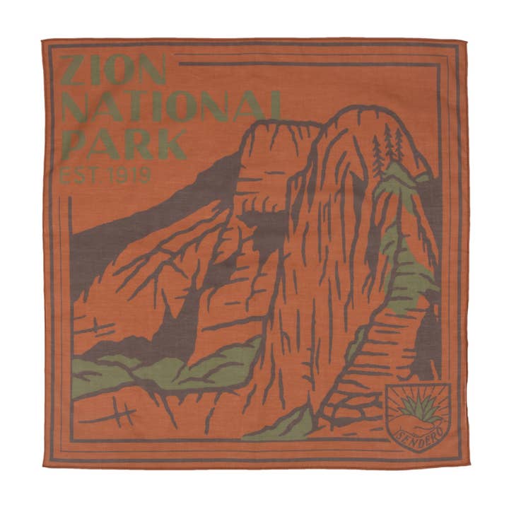 Bandana do Parque Nacional de Zion por atacado de Sendero Provisions Company
