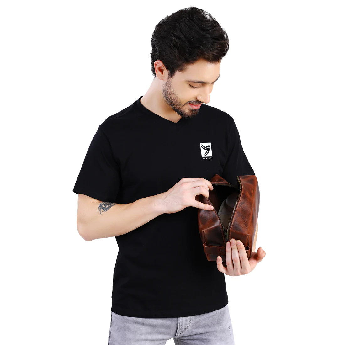 VELLAIRE - Wholesale Toiletry Bag - Men's - Mens Leather Toiletry Bag | LB15