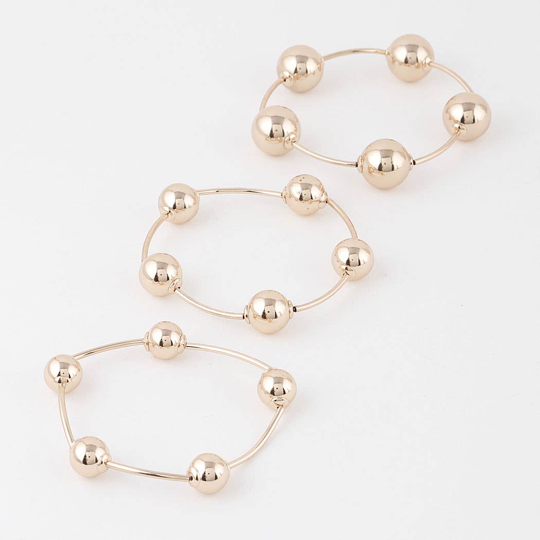 3AM BY H&D ACCESSORIES - Vendita all'ingrosso Bracciale con perline - Bracciale con tre perline3