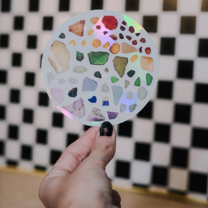 Scribbles and Doodlez - Wholesale Suncatcher - Rainbow Maine Seaglass | Sun Catcher Decal1