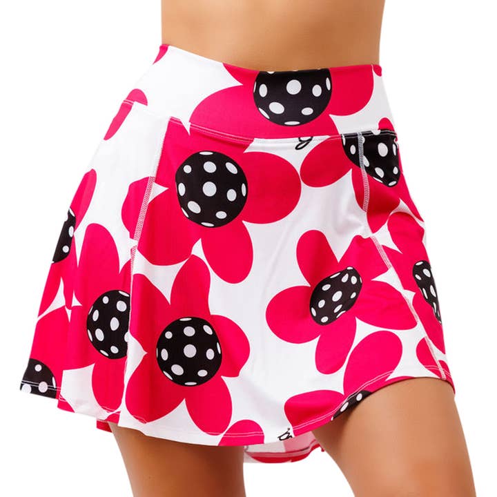 PB Aline Skort Poppy for wholesale by Pickleball Bella