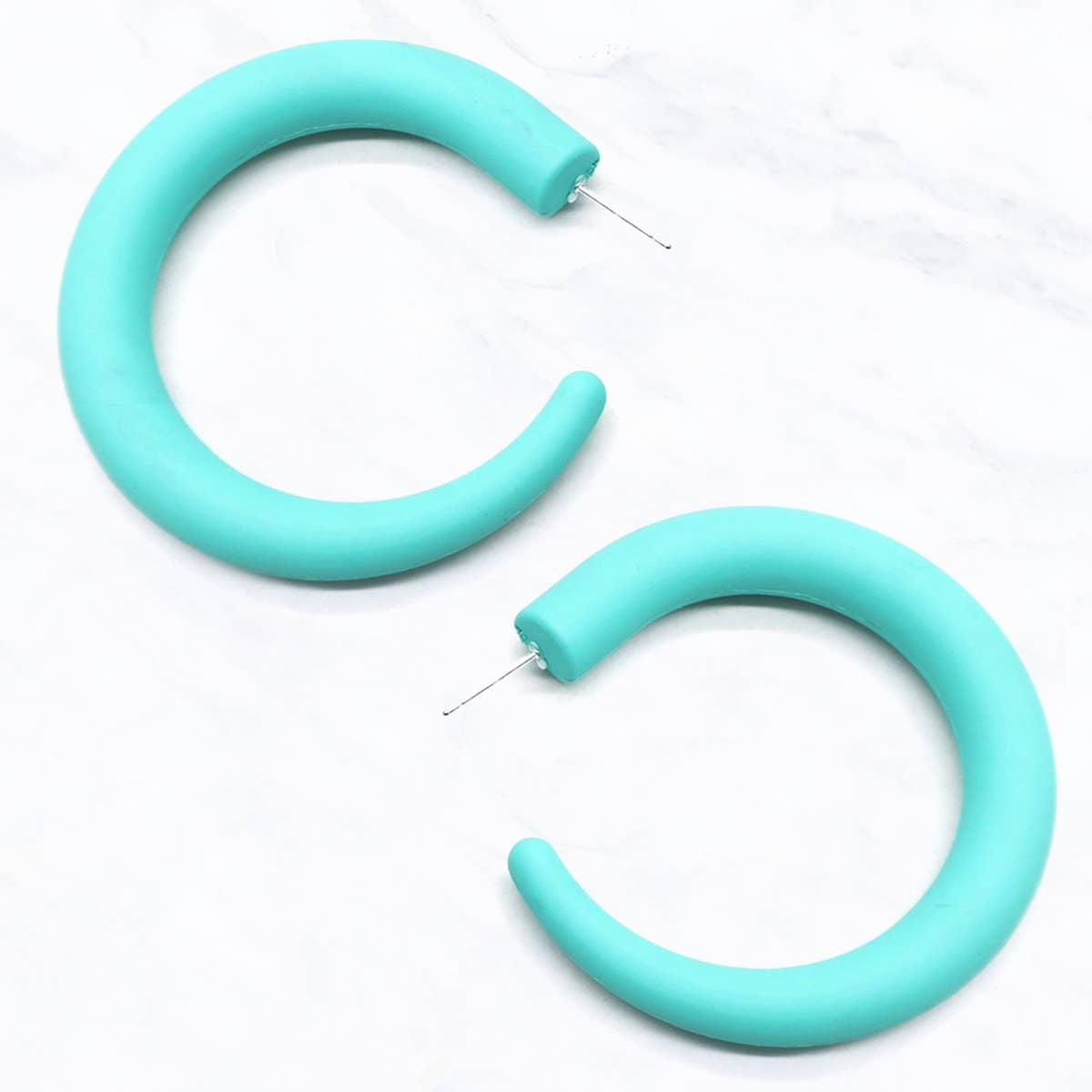 Suzie Q USA - Wholesale Hoop Earrings - Matte Colored Hoop Earrings2