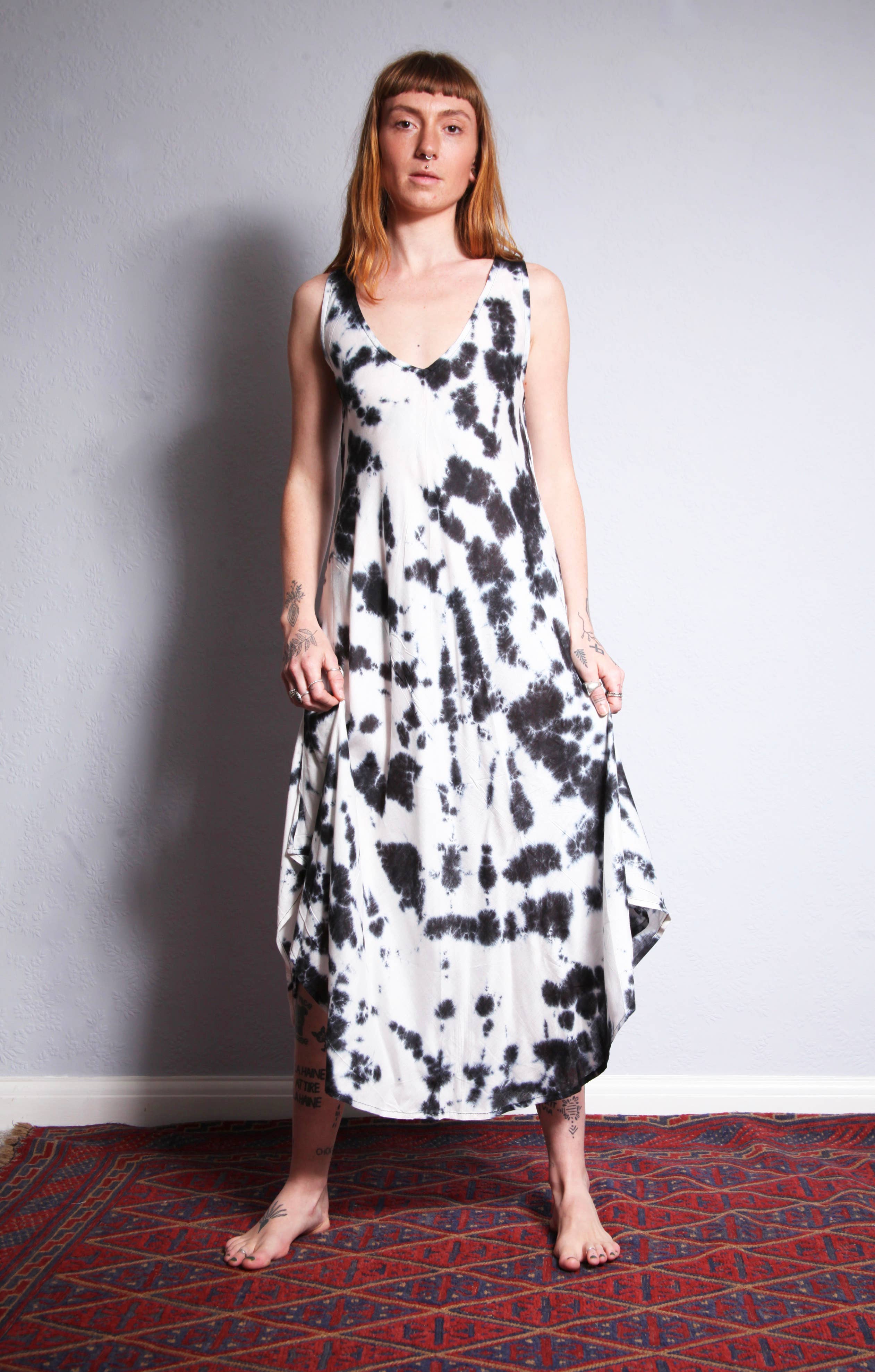 Emma's Emporium – wholesale Dress – Women's – SS004 Tie Dye Bias Cut Dress1