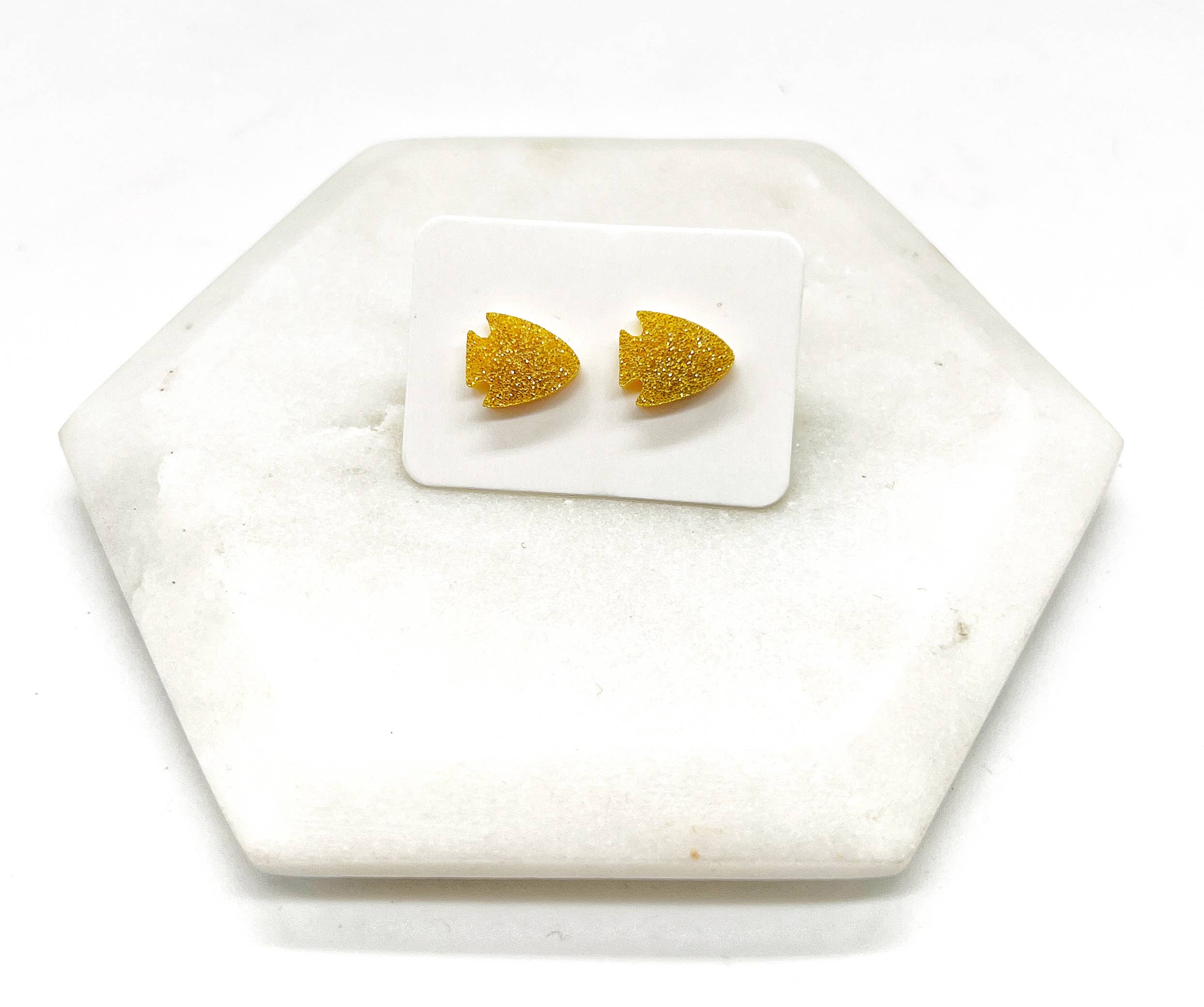 Baubles by B - Wholesale Stud/Post Earrings - Gold Arrowhead KC Kansas City Chiefs Game Day Stud Earring11