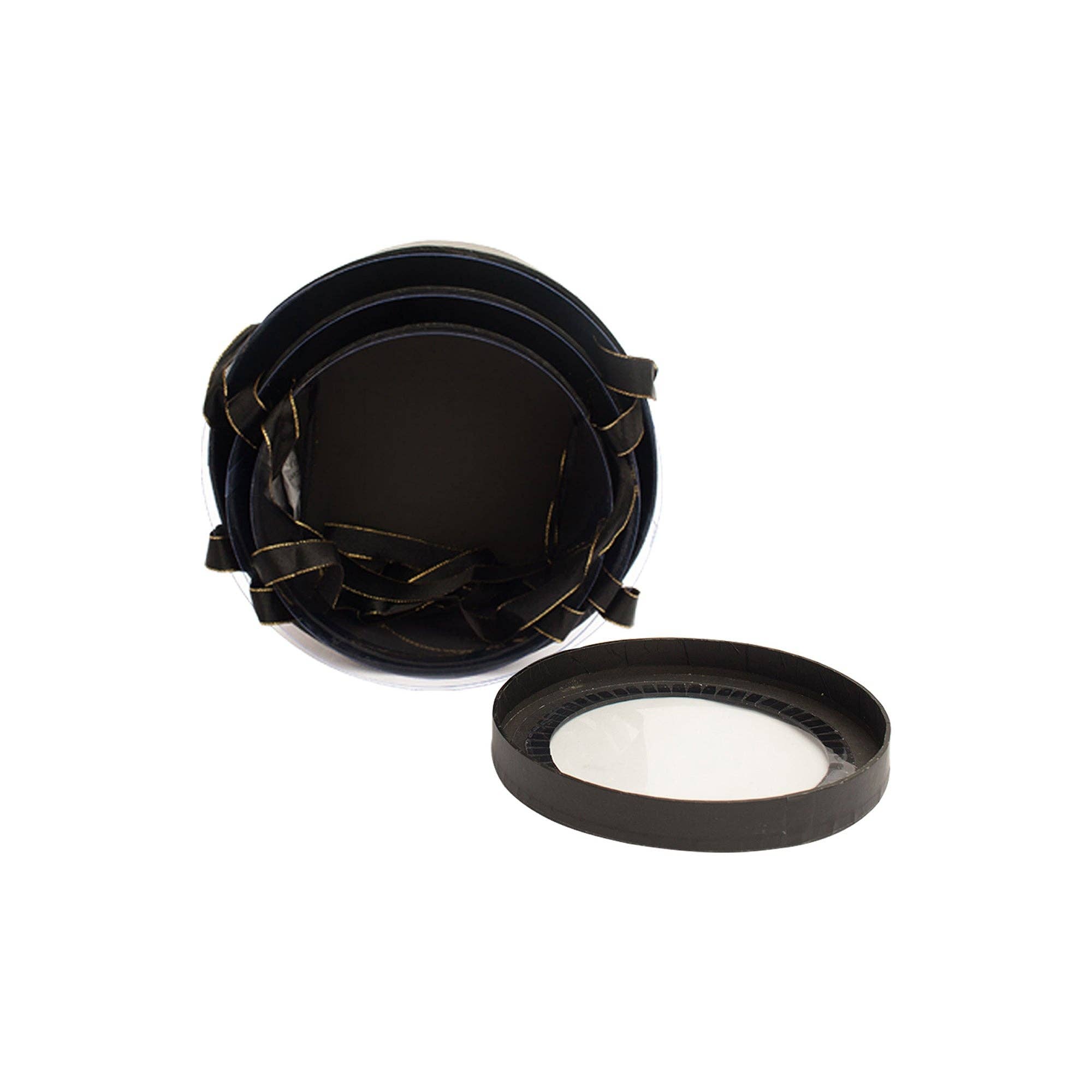 Emartbuy - Wholesale Gift Box - Black Transparent Top Gift Boxes - Set of 36