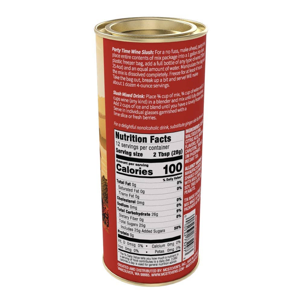 McSteven's - Wholesale Cocktail Mix/Syrup - Wine Slush -- Peach Mango (12oz Tins)7