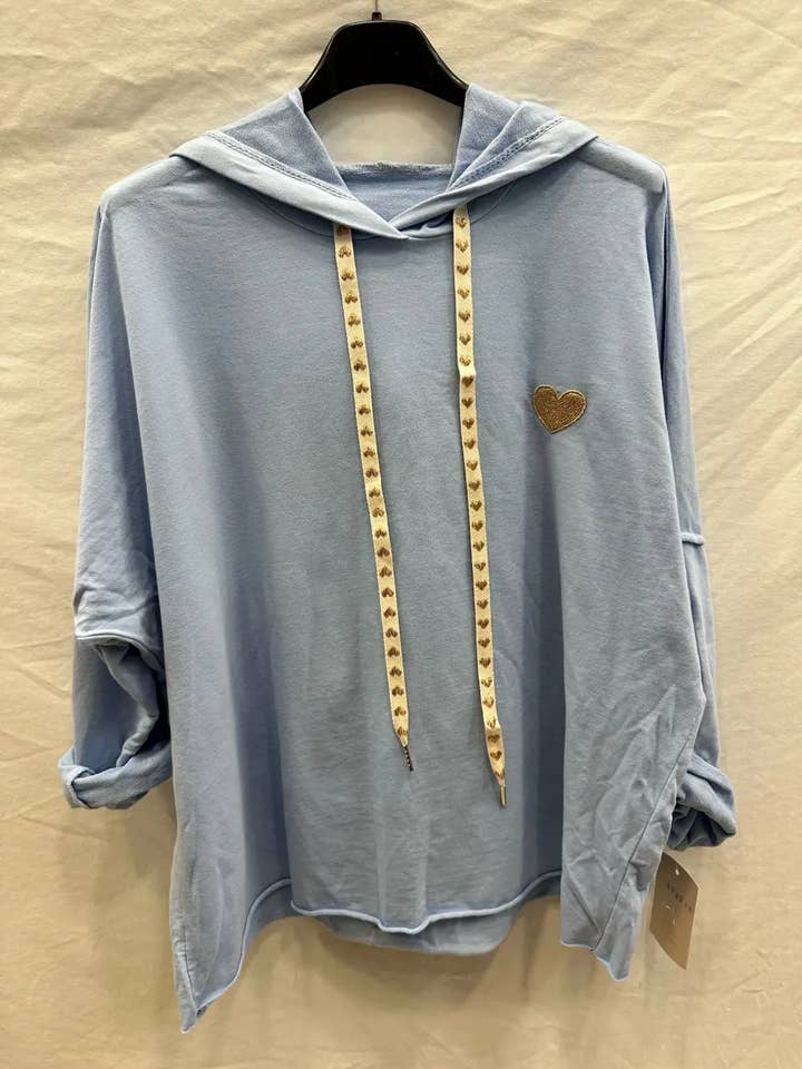 Mimi & Gogo - Wholesale Hoodie - Women's - Embroidered heart hoodie @9020_SweatCoeur11