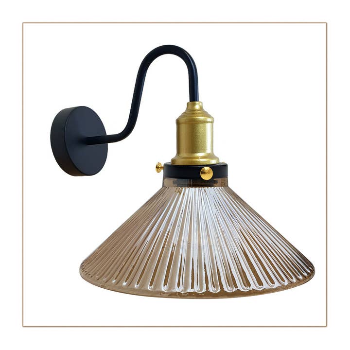 Ledsone - Wholesale Sconce - Rustic Industrial Wall Sconce Wall Lamp Light Glass Shade