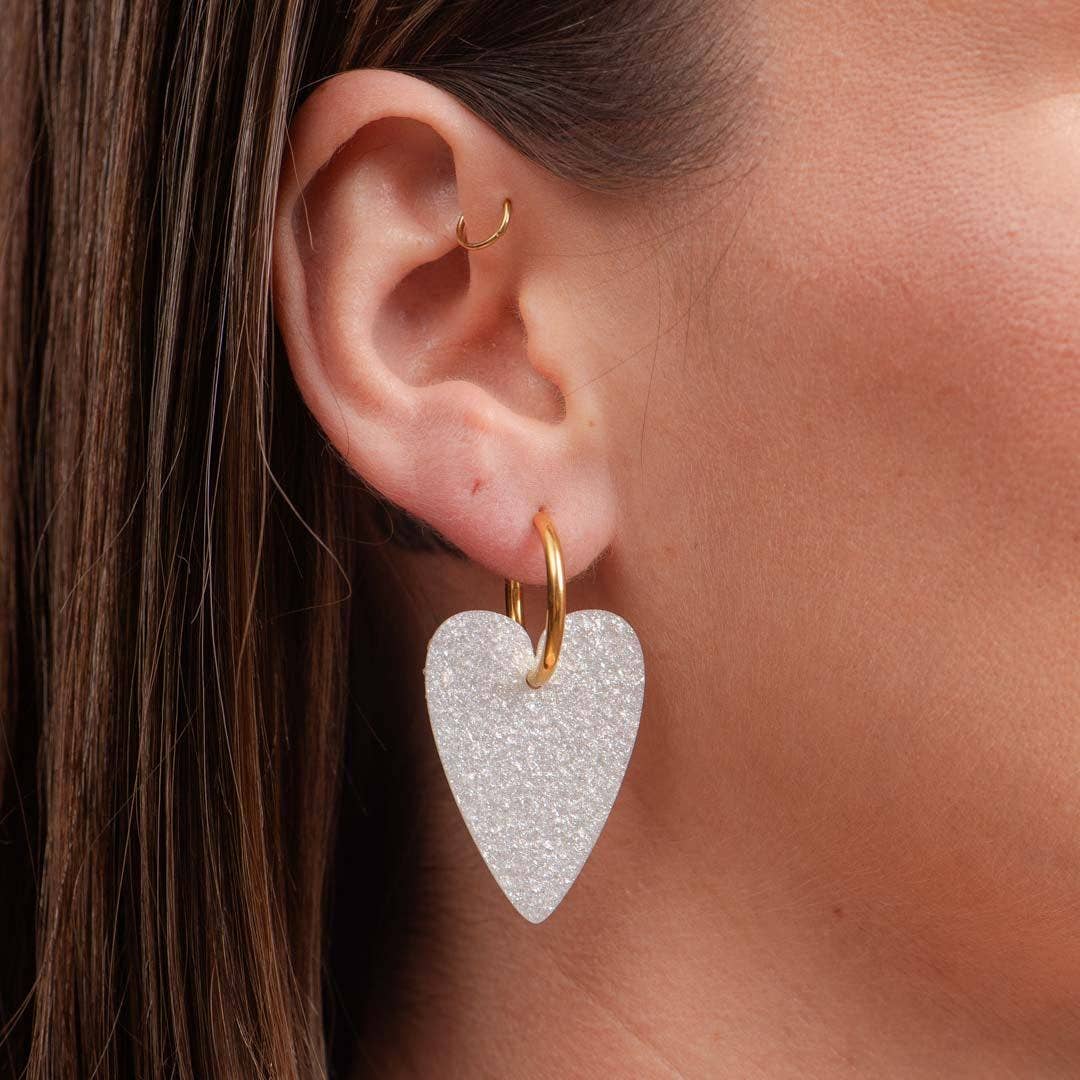 Les Nicolettes - Wholesale Dangle Earrings - Mother-of-Pearl Heart Earrings0