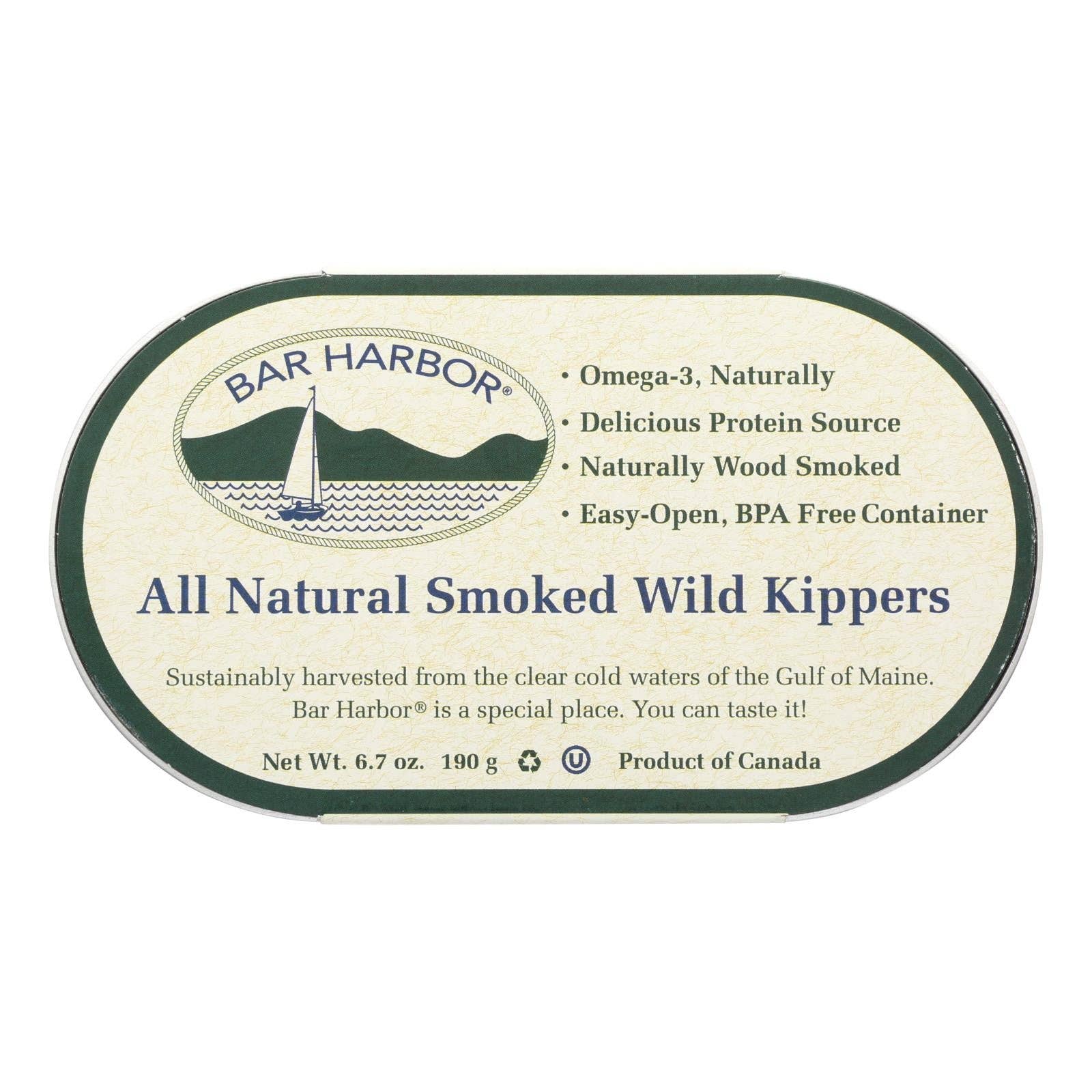 Ware Spark - Wholesale Tinned Fish - Bar Harbor - Smoked Wild Kippers - Case Of 12 - 6.7 Oz.0