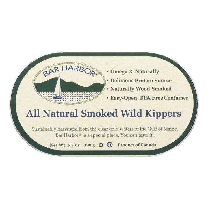 Ware Spark - Wholesale Tinned Fish - Bar Harbor - Smoked Wild Kippers - Case Of 12 - 6.7 Oz.