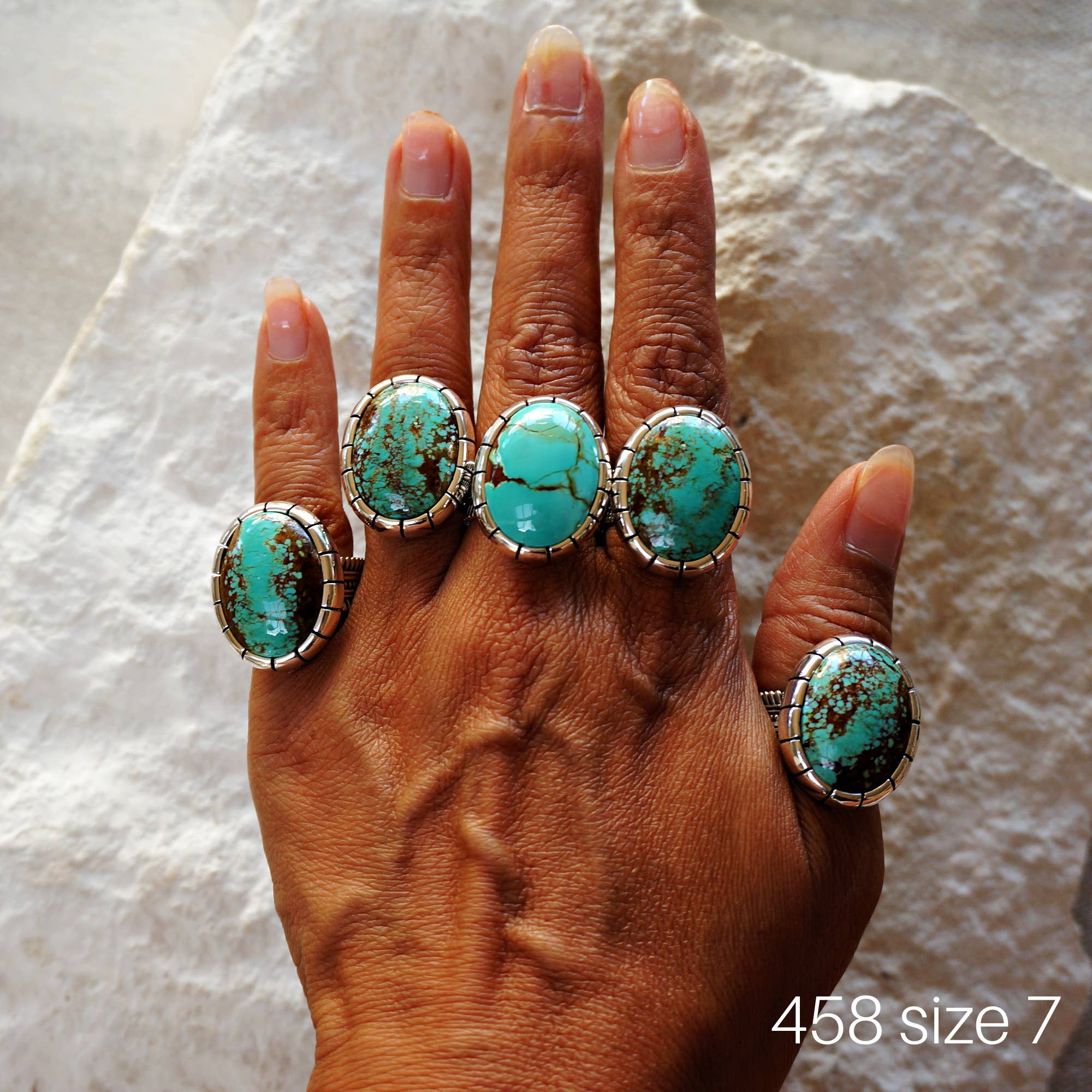 Sowell Jewelry - Wholesale Single Stone/Solitaire Ring - *Limited Edition* Number 8 Turquoise Sterling Silver Ring9