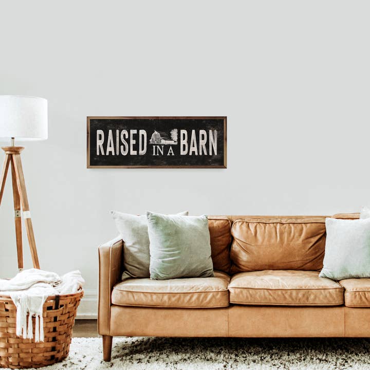 Kendrick Home - Wholesale Sign - Raised In A Barn Black2