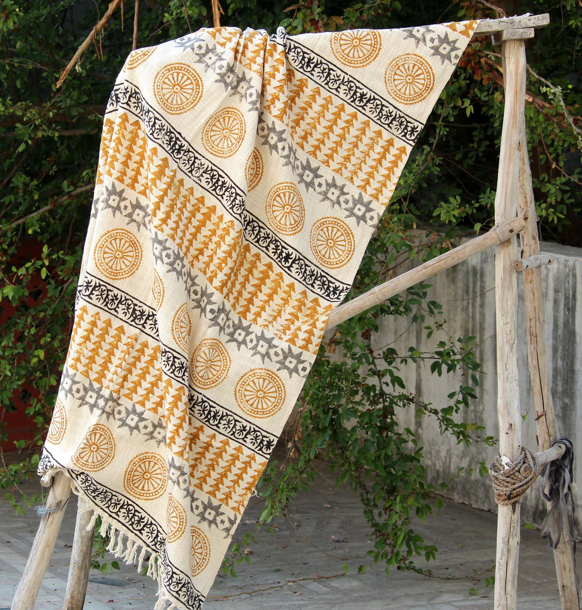 Bhawana Handicrafts - Wholesale Throw Blanket - Bohemian Handmade Cotton Throw Sofa Cover Beach Towel3