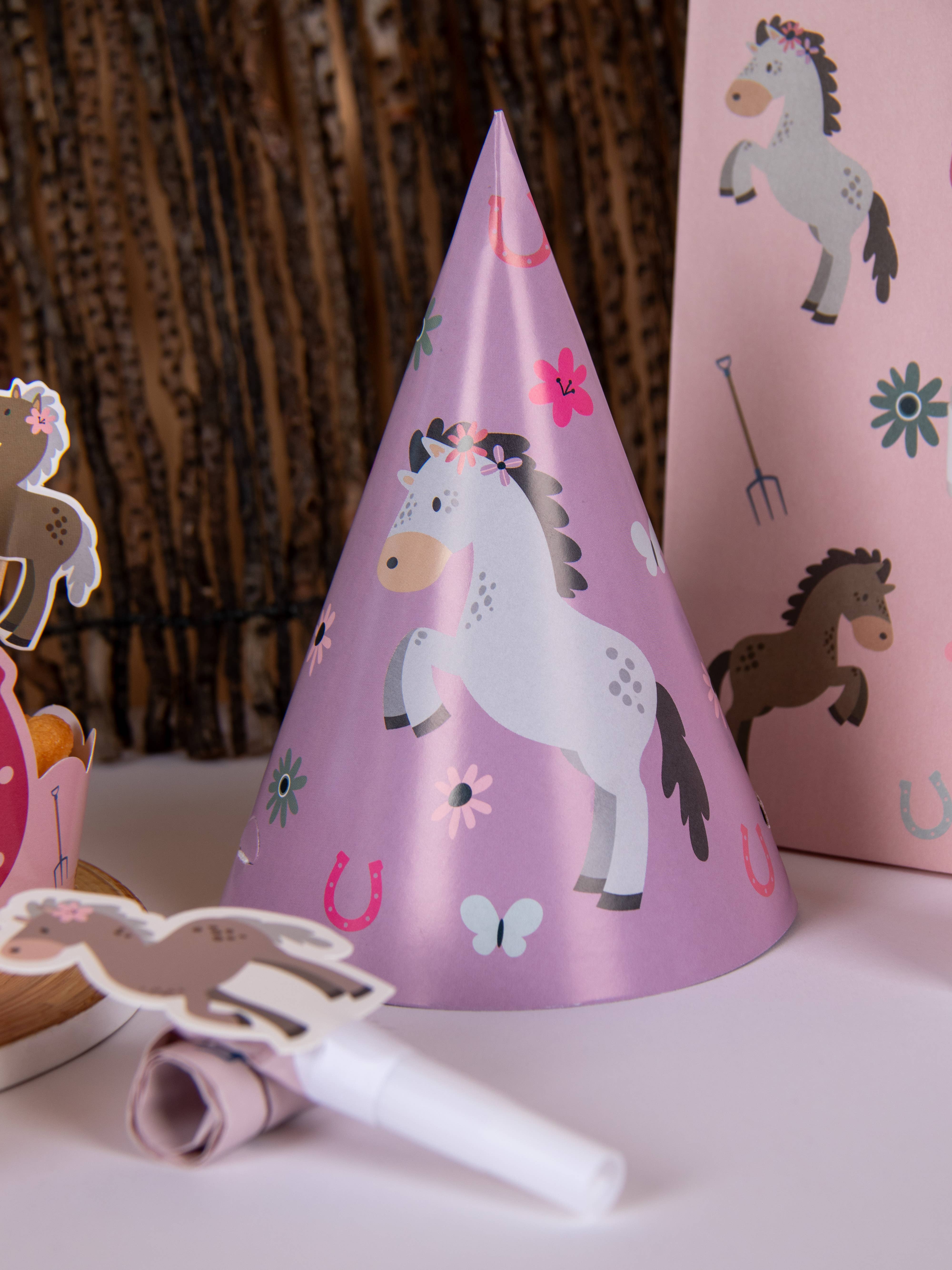 Folat BV - Wholesale Decal - Party Decorations - Blowouts - Happy Horse - 6 pieces5