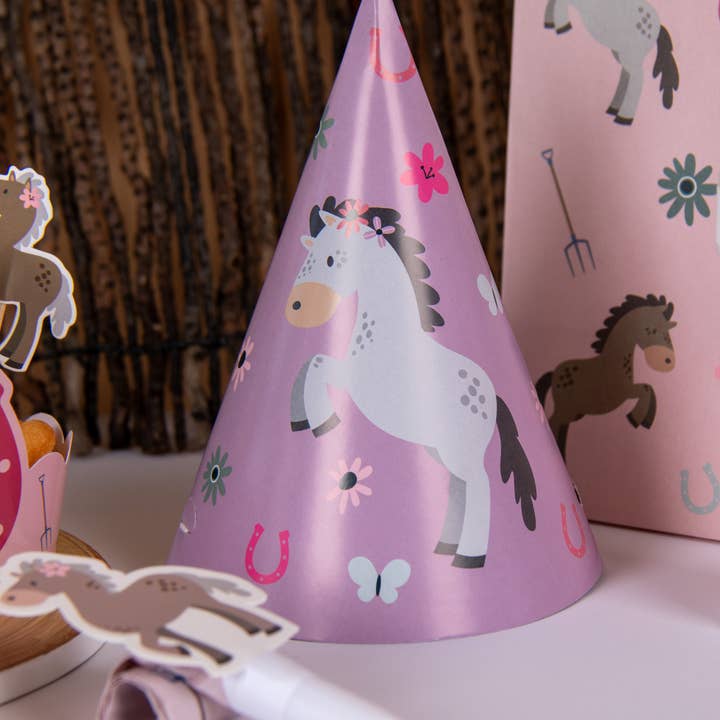 Folat BV - Wholesale Decal - Party Decorations - Blowouts - Happy Horse - 6 pieces5