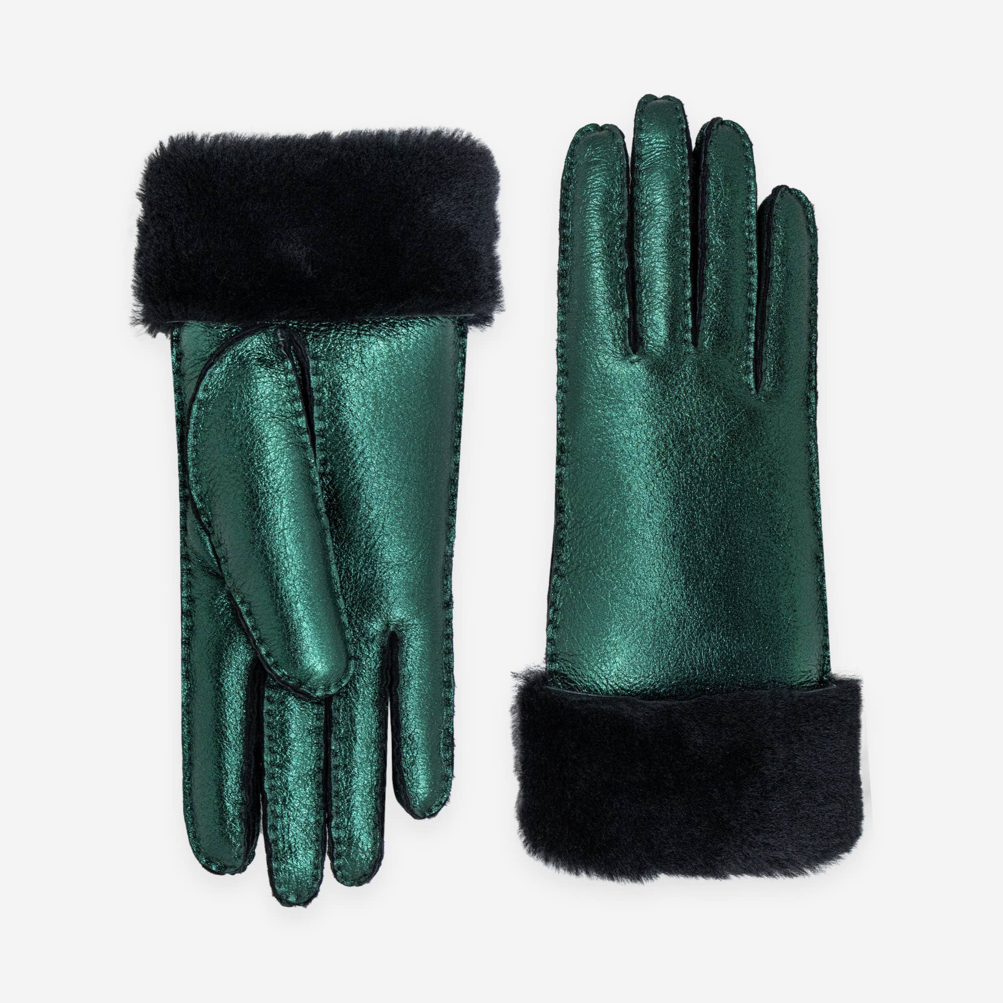 Glove Story - Vendita all'ingrosso Guanti - Donna - Guanti da donna in pelle di montone 100% con fodera in shearling - 21429SH8