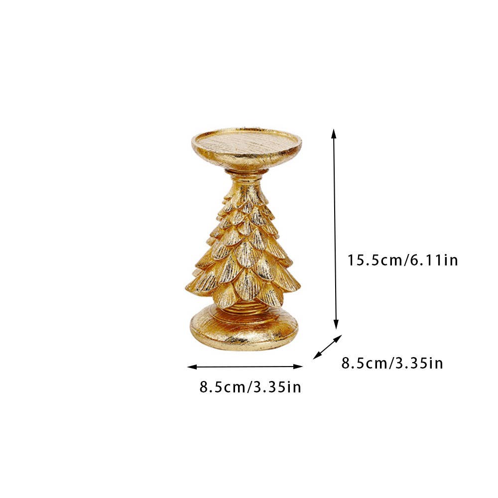 Liffy - Wholesale Candle Holder - Christmas Tree Candle Holder Resin Decor for Holiday Home4