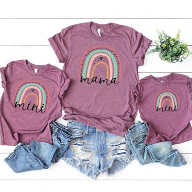 Mama Rainbow DTF Heat Transfer for wholesale by Trendy Transfers