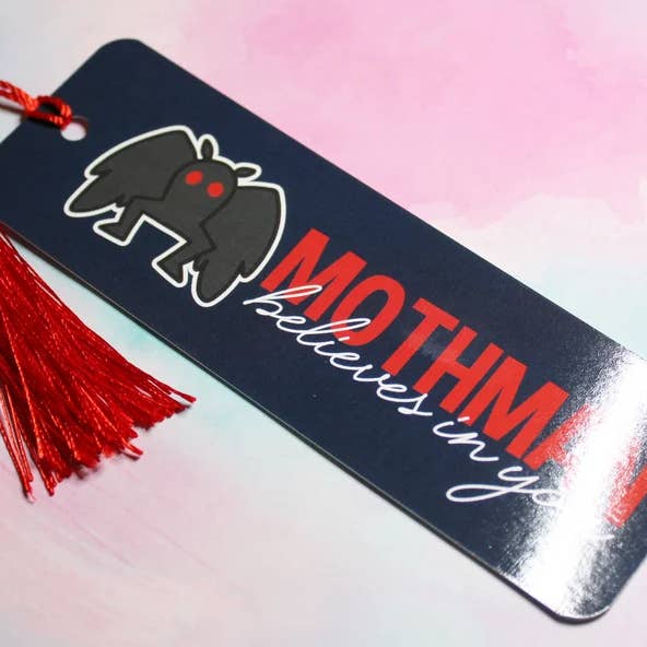 Mothman Believes Bookmark for wholesale by Bailey's Doodles