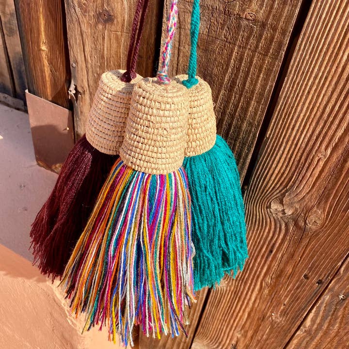 SOUK in the CITY - Wholesale Decorative Tassel/Wall Drop - XL Multi Tassel with Raffia Cup5