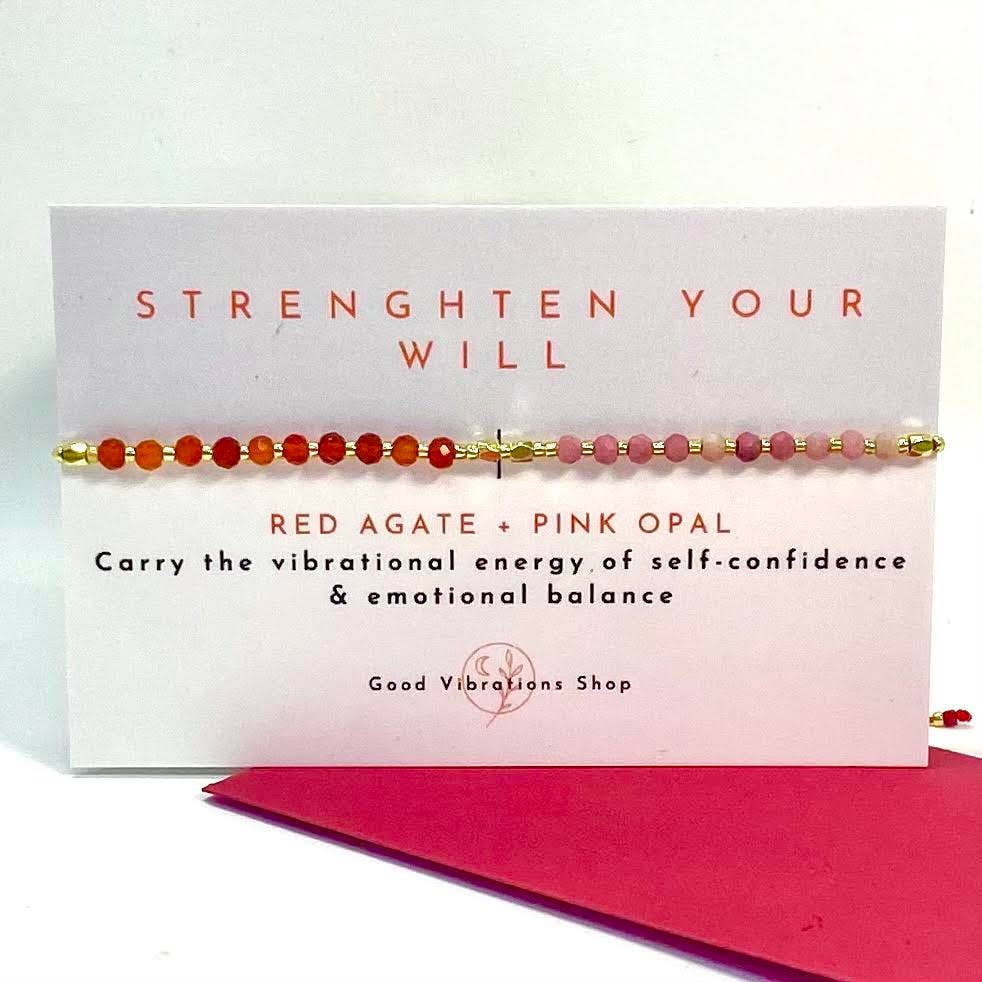 Good Vibrations Shop - Wholesale Beaded Bracelet - Strengthen Your Will  ⎮ Gemstone Intention Bracelet1