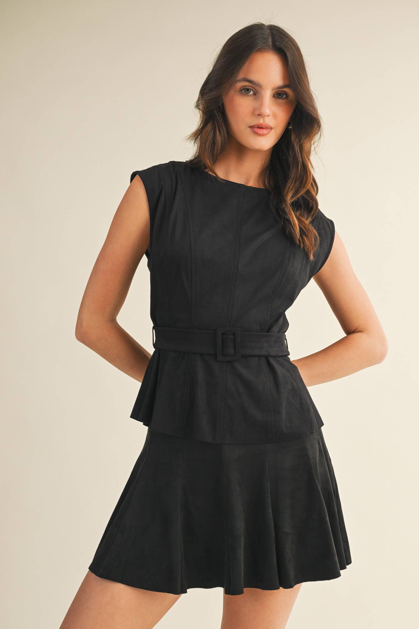 Mustard Seed – wholesale Blouse – Women’s – BELTED PEPLUM TOP7