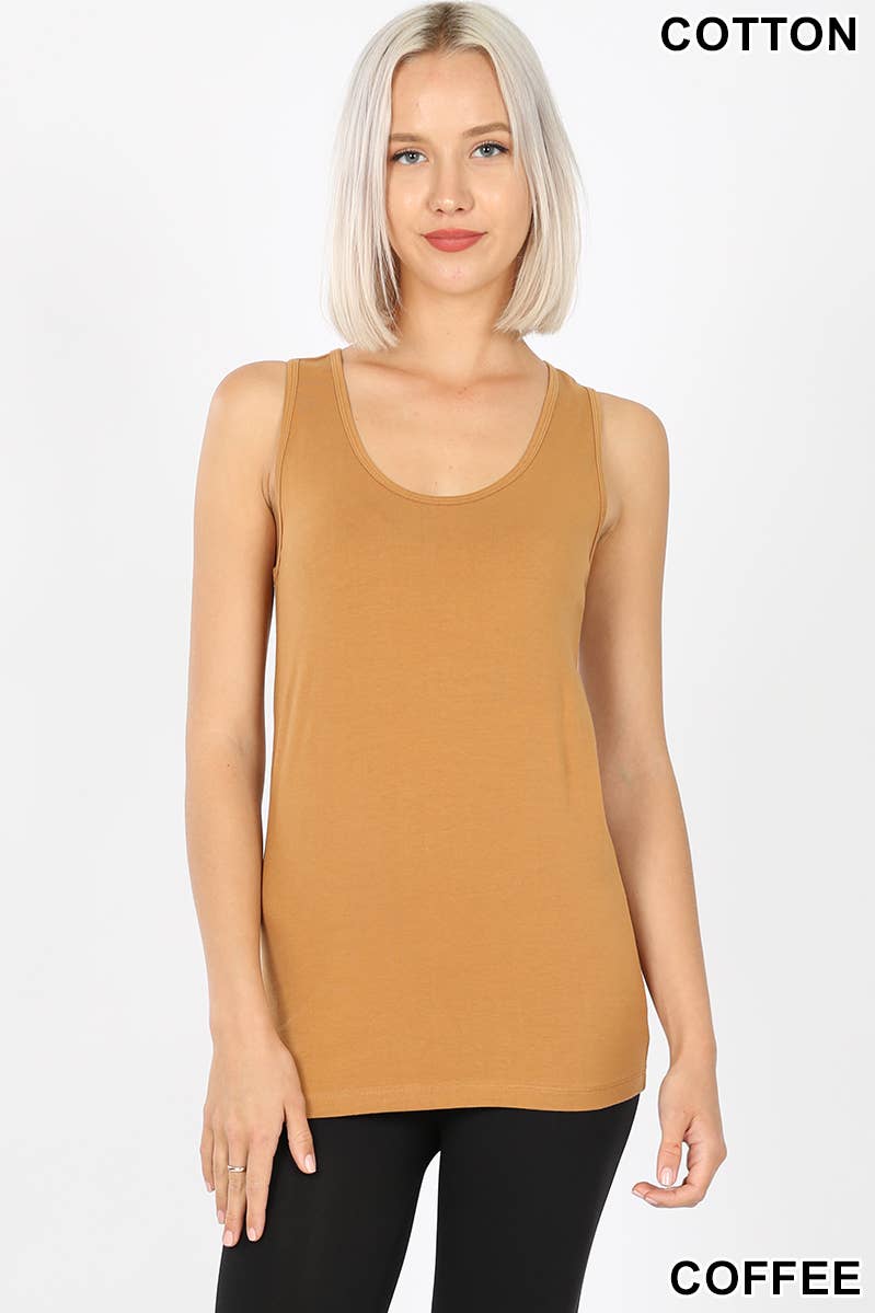 42POPS - Wholesale Tank Top - Women's - `.Cotton Jersey Basic Tank15