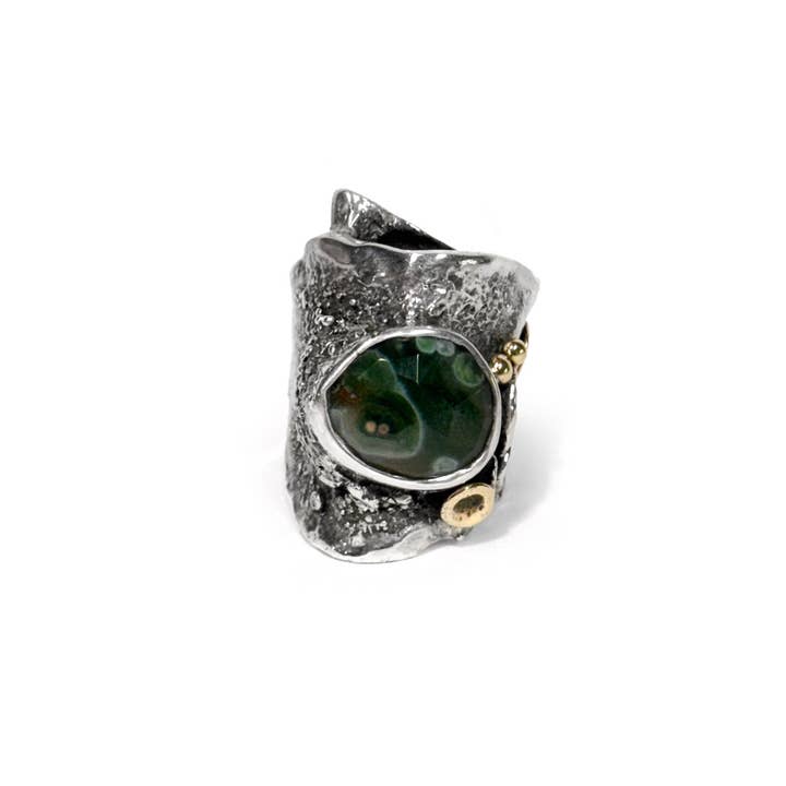 Dames Reticulated Ring - Pindahout Steen Accent voor wholesale door Tamara Kelly Designs