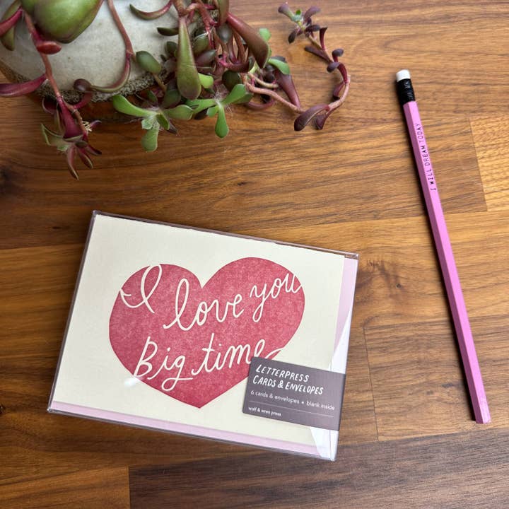 Love You Big Time Boxed Set for wholesale by Wolf & Wren Press
