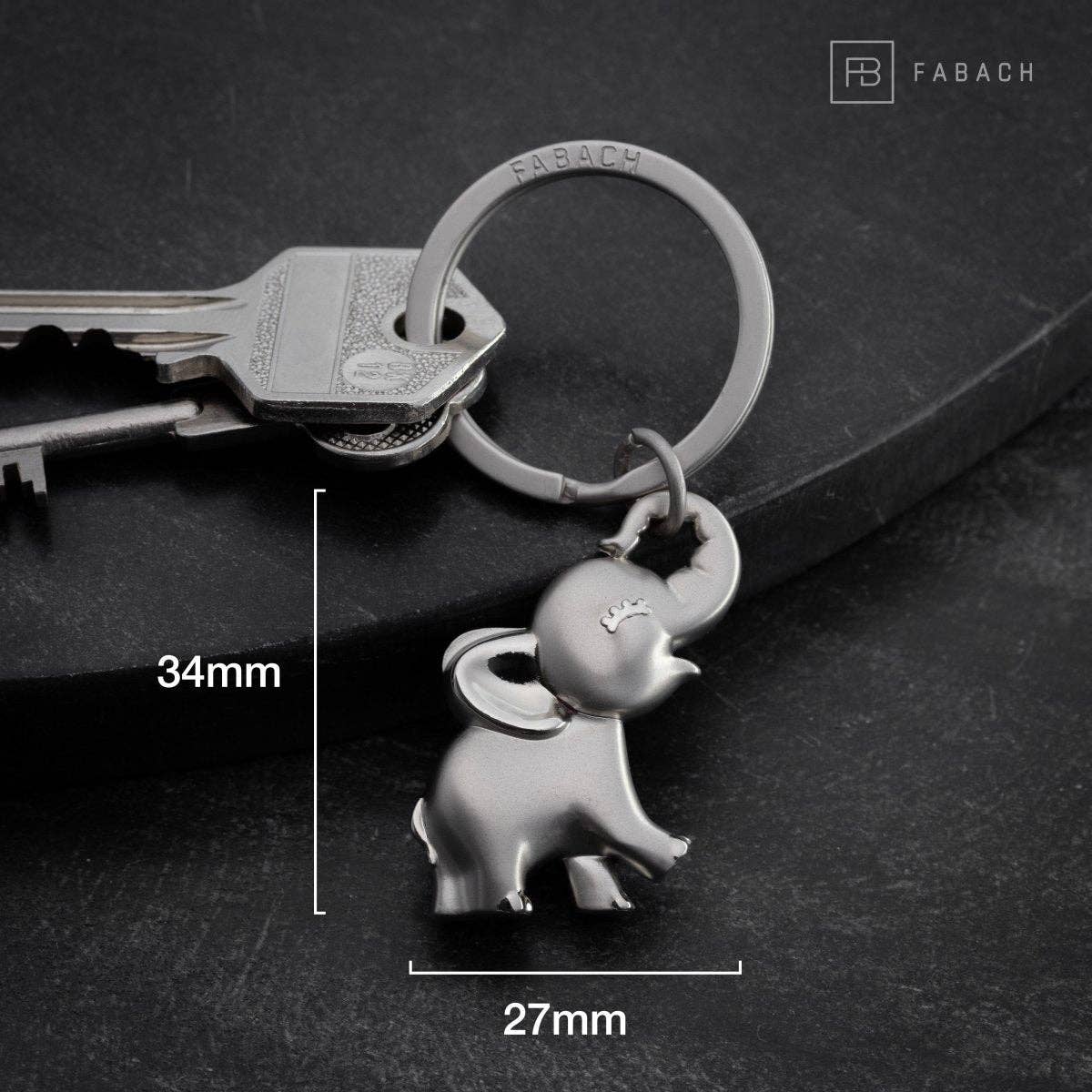 FABACH – Die Schlüsselanhänger-Schmiede - Wholesale Keychain - Unisex - “Jumbo” elephant keychain - cute baby elephant pendant - lucky charm and gift for elephant lovers9