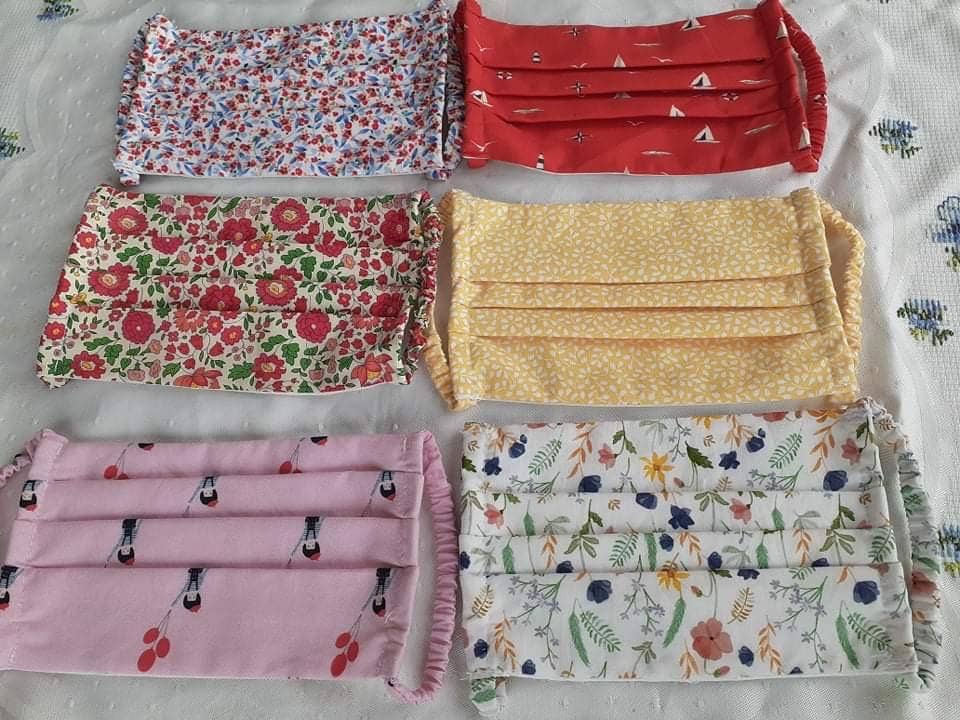 Kidiwi handmade - Venta al por mayor Mascarilla facial protectora - Mascarilla de tela lavable 100% algodón orgánico - 7€/unidad o 20€/lote de 36