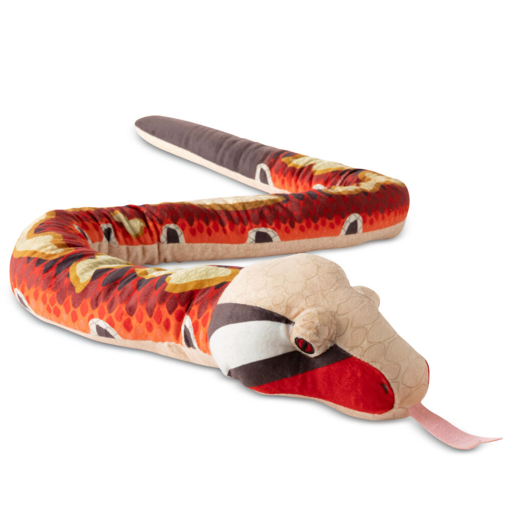 The Petting Zoo - Wholesale Knuffels - Kinderen en baby - Earth Keeperz Bloedpython Slang 54" (137cm) Gerecycled Pluche5