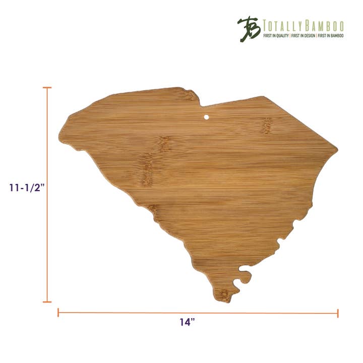 Totally Bamboo - Wholesale Cutting Board - South Carolina State-Shaped Bamboo Serving & Cutting Board4