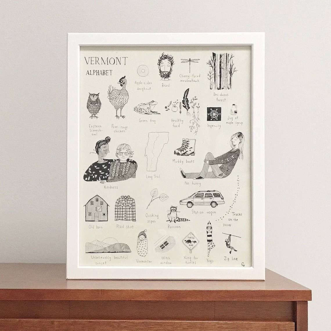 As Little Cooking as Possible - Wholesale Poster - Vermont Alphabet | Screen-Print | Made in Vermont1