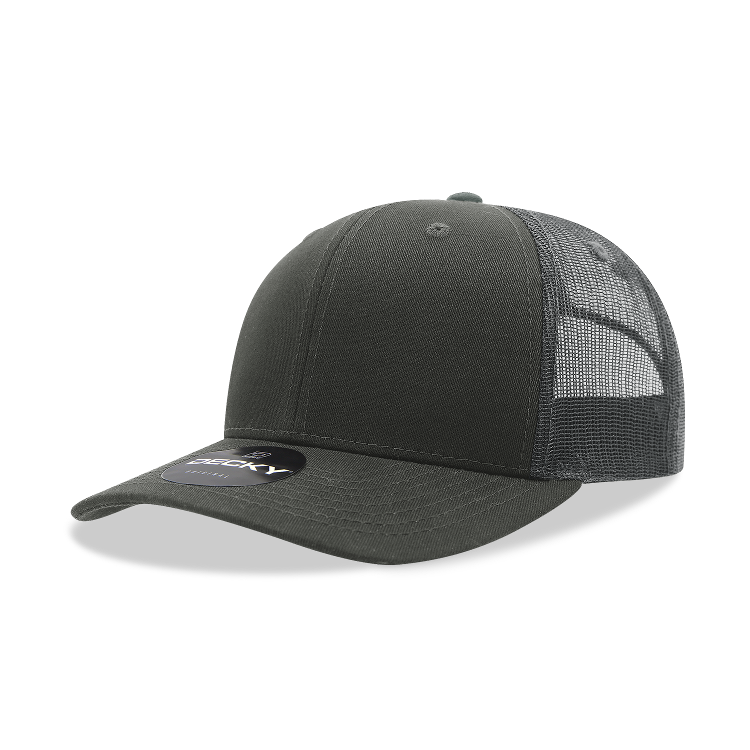 The Park Wholesale - Vente Casquette de camionneur – unisexe - Casquette Trucker classique Decky 6021, 6 panneaux, style mid pro11