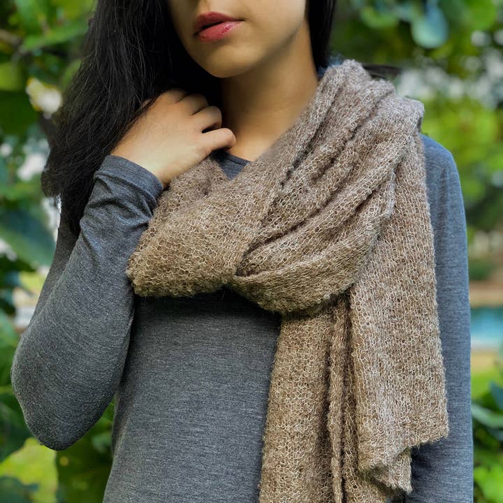 Autumn Ultra Plush Alpaca Scarf for wholesale by SLATE + SALT