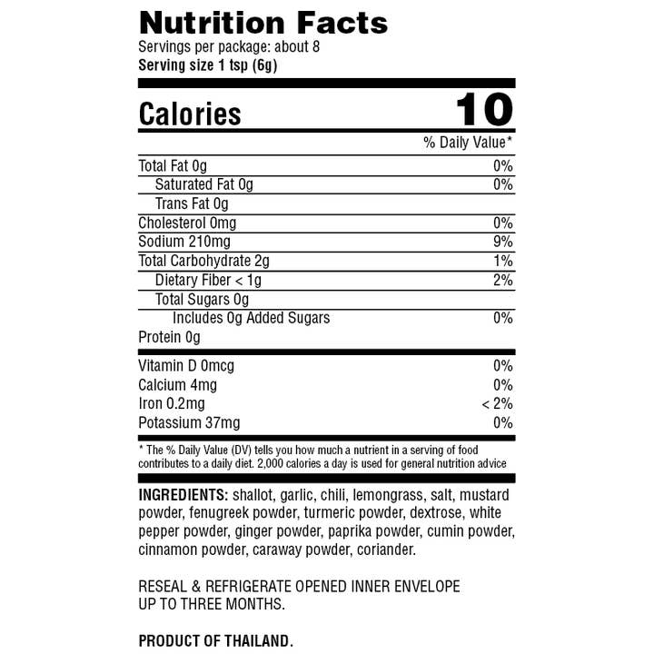 Andre Prost Inc. - Wholesale Dried Spice Mix - A Taste of Thai-Yellow Curry Paste