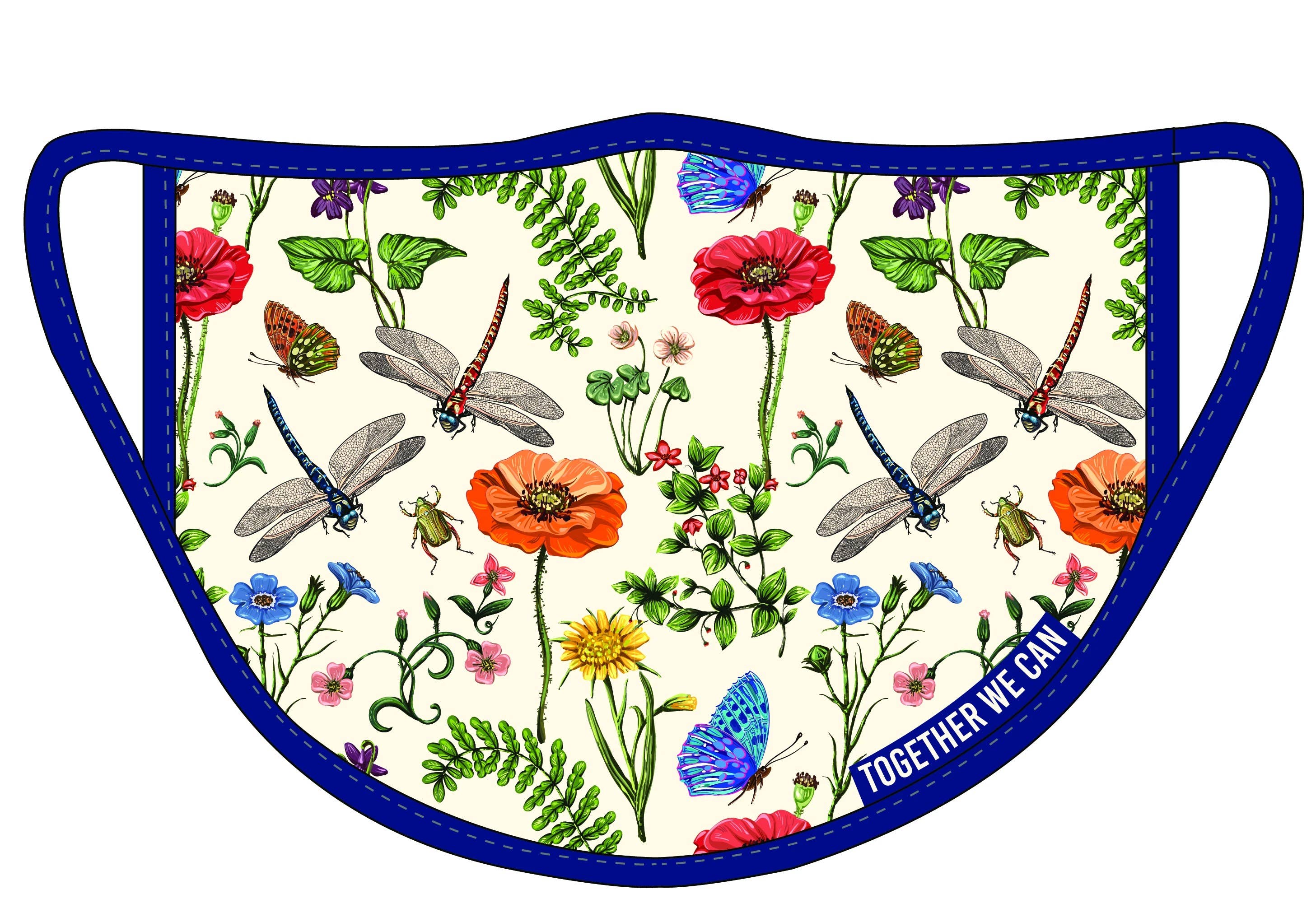 Norms – wholesale Protective face mask/shield – Dragon Fly Triple Layer Protection Face Mask - Pack of 21