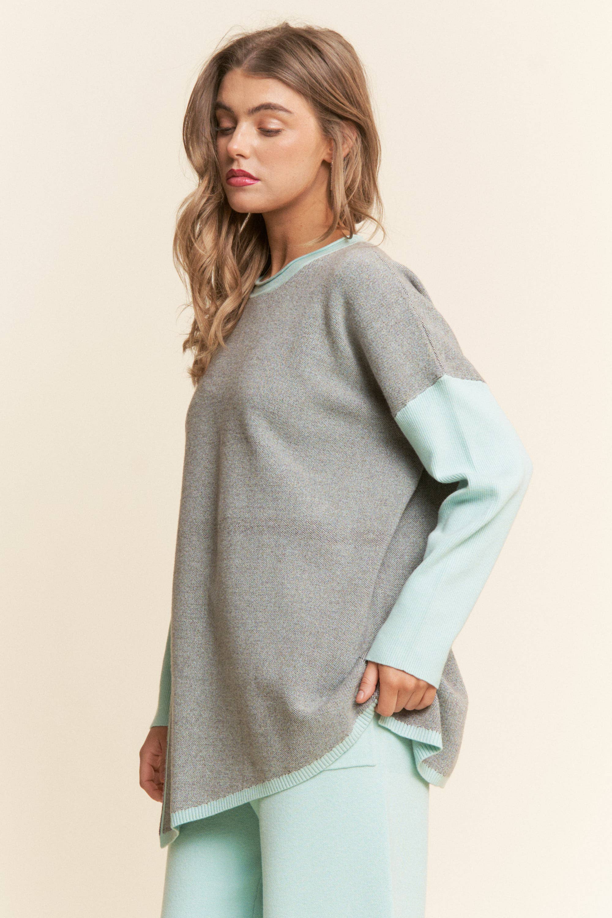 J.NNA - Wholesale Top & Pant Set (NOT Loungewear) - Women's - Soft Knit 2PC Set Long Sleeve Top & Bottoms S-L/1X-3X0