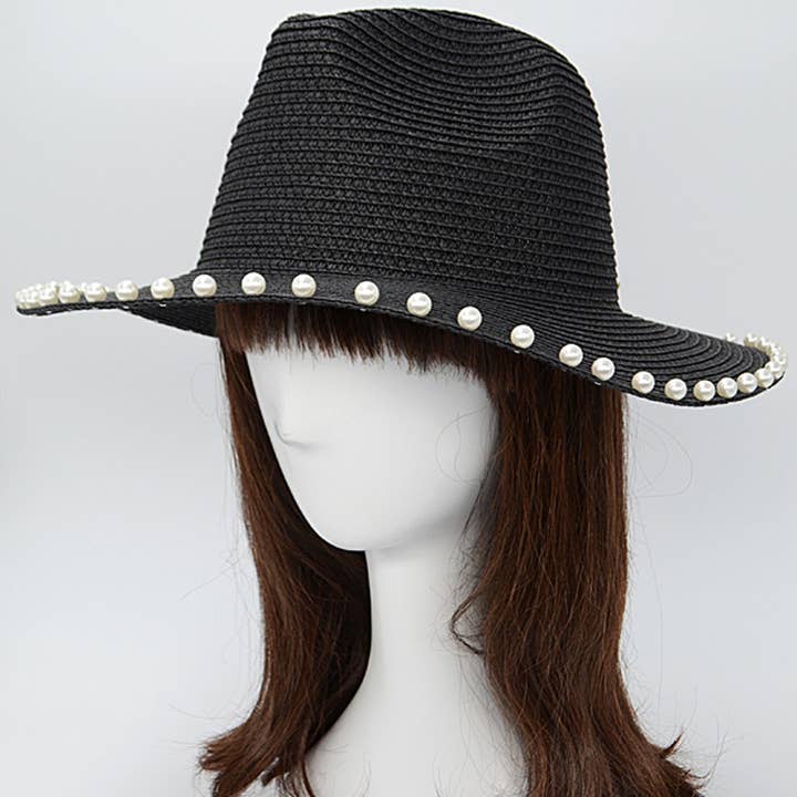 3AM BY H&D ACCESSORIES - Wholesale Straw Hat - Women's - beaded straw hat