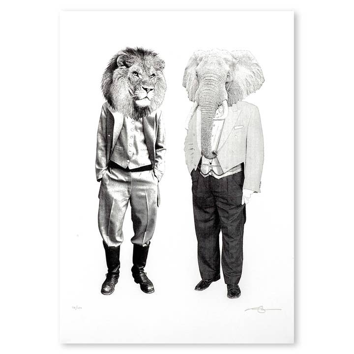 The Lion & Elephant for wholesale by Mashka’s Marvellous Menagerie