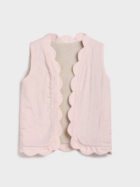Ellie Vendbar Vest - Pink & Sherpa for engroshandel hos Alex & Ant
