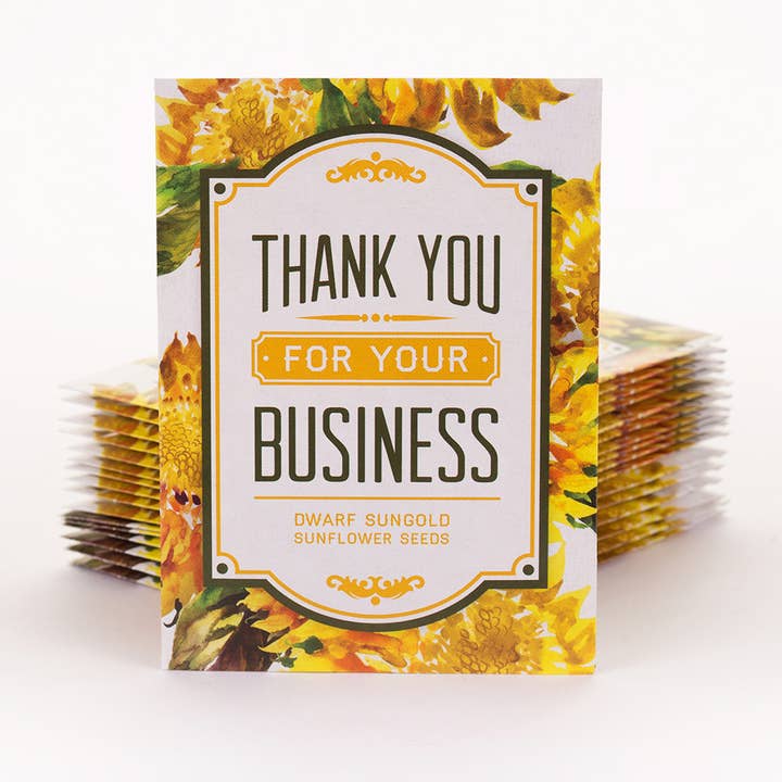 Bentley Seed Co. - Wholesale Plant Seeds - Thanks For Your Business -Â Dwarf Sunflower Seed Packet