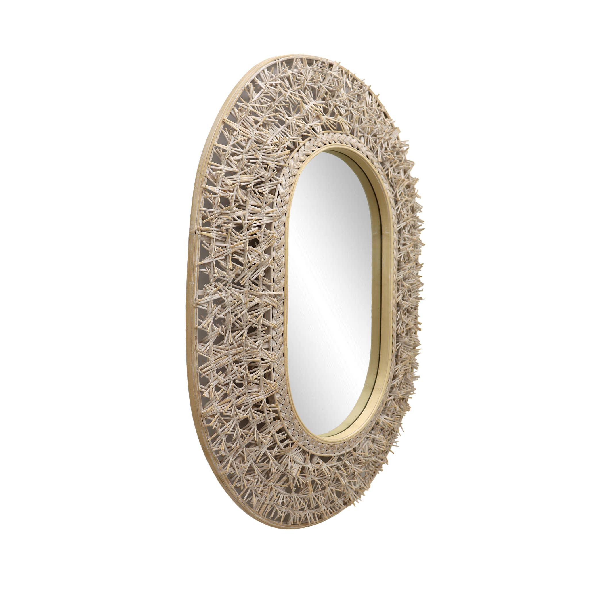 Paris Loft Inc - Wholesale Wall Mirror - PARISLOFT Boho Bamboo Frame Mirror7