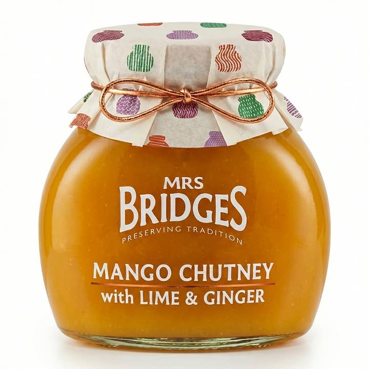 Mango Chutney with Lime and Ginger, Savory Spread for wholesale by Mrs Bridges