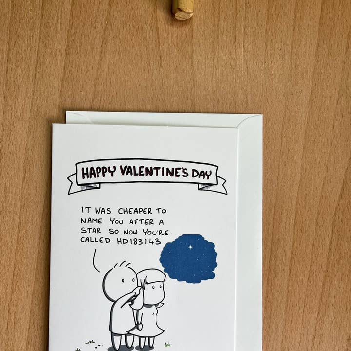 Sei una stella - Biglietto di San Valentino per la vendita all'ingrosso da parte di Rob Stears Illustration