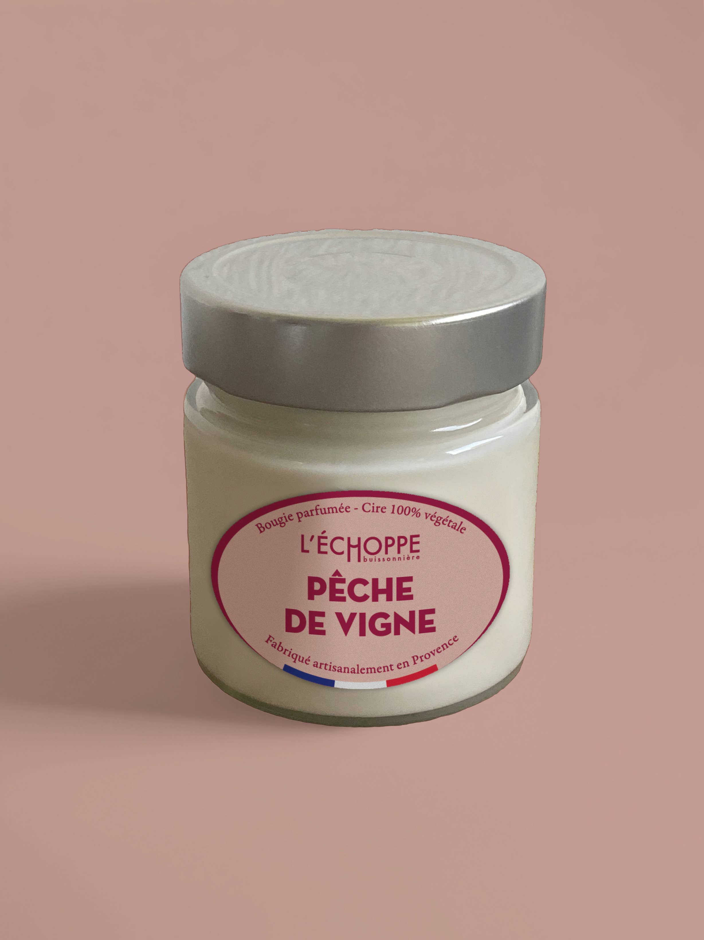 L'Échoppe Buissonnière – wholesale Jar/filled candle – Vine Peach - Scented Candle 180g1