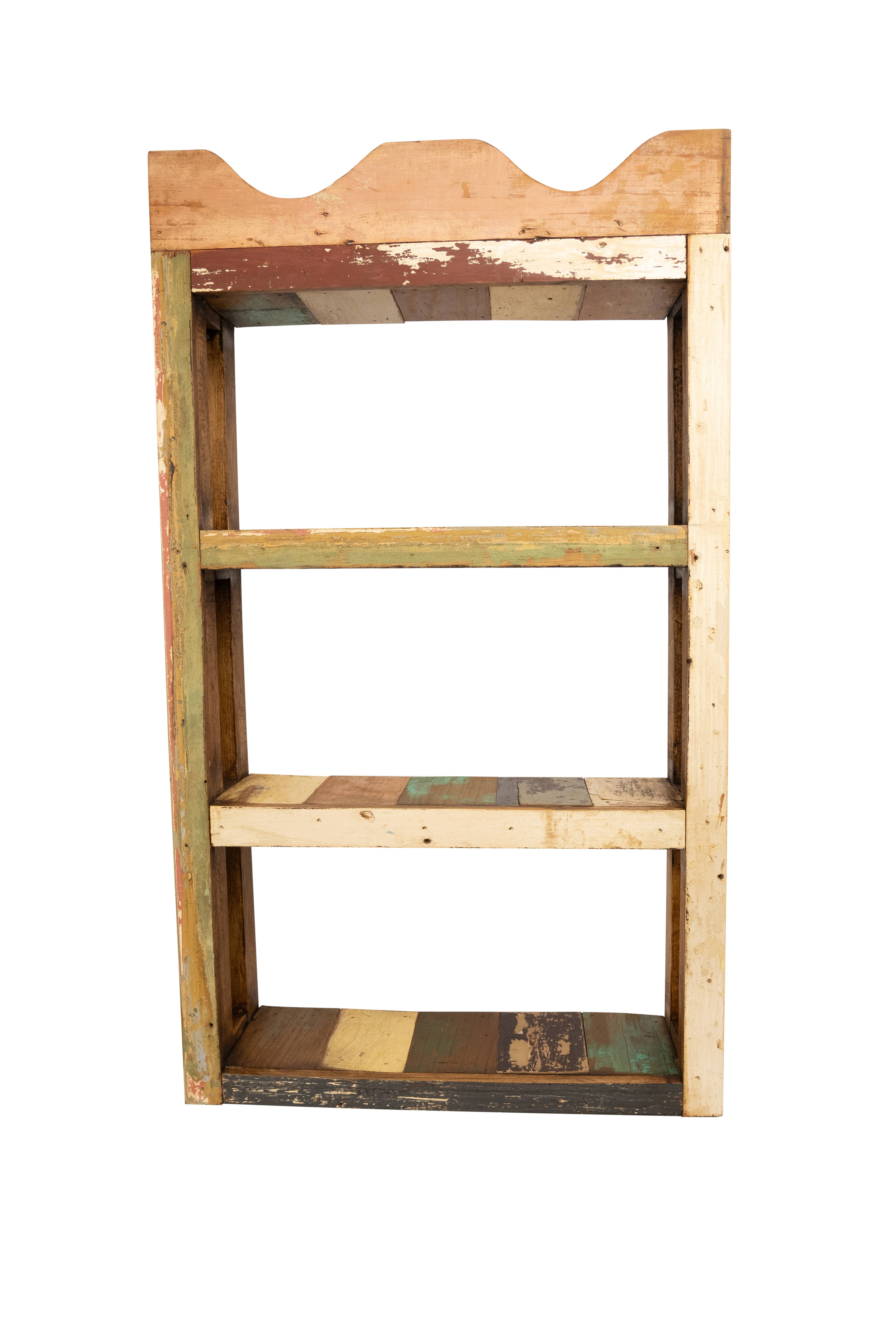 My Amigos Imports – Großhandel Wandregale – Montrose Wandregal aus recyceltem Holz, 43 cm B x 14 cm T x 76 cm H - NEU7