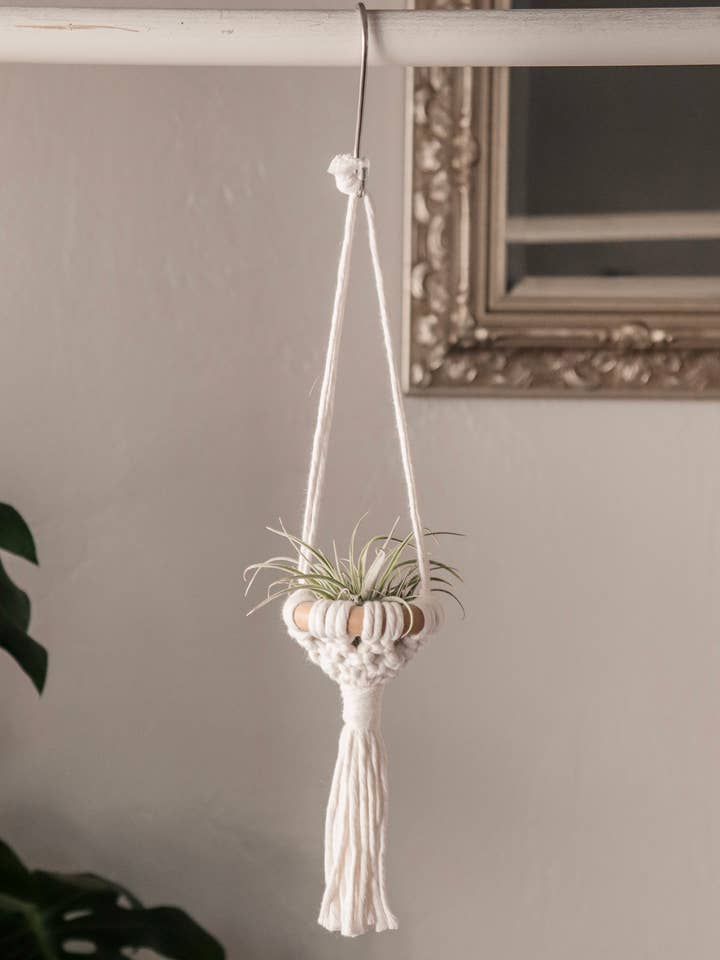 Cabide de macramê de planta de ar por atacado de Looma Studios